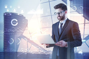 Poster - Future, technology and analytics concept