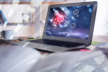 Poster - Technology and finance concept