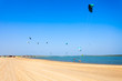 Kitesurfers at Kalpitiya beach