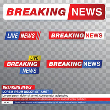 Breaking News Background With Planet