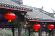 © nd700 - Ancient traditional Chinese building with red lantern hanging exterior