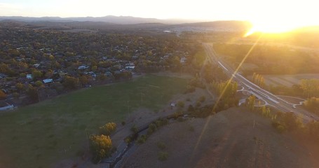 Poster - Aerial view of a typical Australian suburb