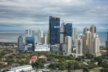 Fototapete - Financial center of Panama City, Panama