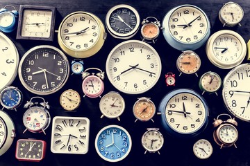 analog retro clock time punctual tool