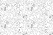 © Дмитрий Горелкин - Vector electronic and device pattern. electronic and device seamless background