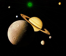 Wall Mural - planets of the solar system isolated on black background.some elements of this image are furnished b