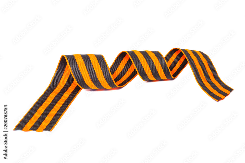 St. George's ribbon isolated on white background. May 9 day of victory ...