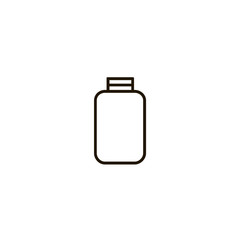 Sticker - medicine bottle icon. sign design