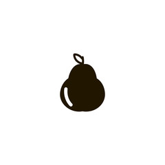 Poster - pear icon. sign design