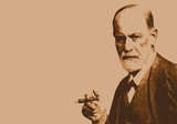Fototapeta Psy - Freud - portrait - personnage célèbre - psy -psychiatre - psychanalyse - scientifique