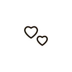 Sticker - heart icon. sign design