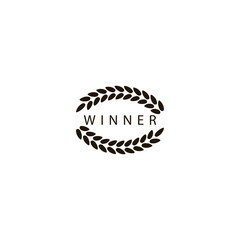 winner icon. sign design