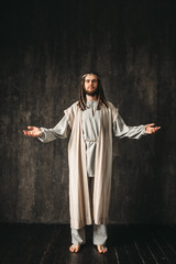 Wall Mural - Jesus Christ praying with open arms