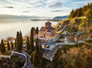 Wall Mural - Church of St. John the Theologian -at Kaneo, Ohrid, Macedonia