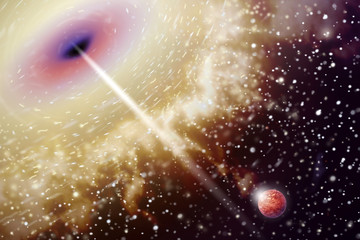 blackenning hole in outer spaces