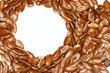 flax seeds macro / abstract background pattern macro