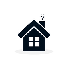 Fototapete - House icon, Vector flat design symbol. Home sign isolated on white