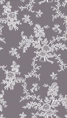 Wall Mural - seamless floral lace pattern, vector illustration