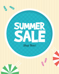 Wall Mural - Summer holiday sale banner design