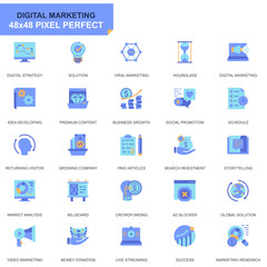 Poster - simple set business and marketing flat icons for website and mobile apps. contains such icons as dig