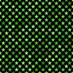 Poster - Green seamless pentagram star pattern background - vector design