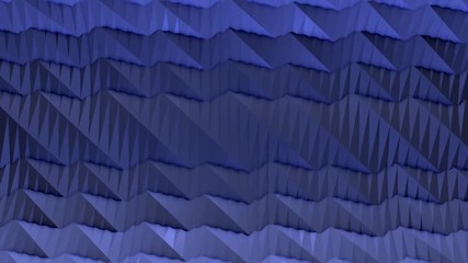 Poster - Abstract geometric shapes, abstract background from geometric shapes in seamless loop. Three-dimensional random reflective block shapes toned in a subtle gray hue