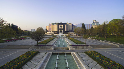 Canvas Print - Aerial view of National Palace of Culture, Sofia, Bulgaria