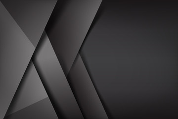 Wall Mural - Abstract background dark and black overlaps 002