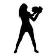 © zolotons - isolated, icon, silhouette girls dances cheerleaders, sports, cheerleading