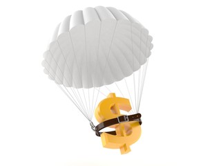 Canvas Print - Parachute with dollar symbol