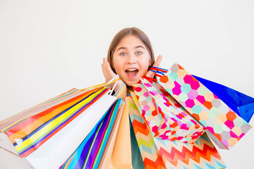 teen girl shopping