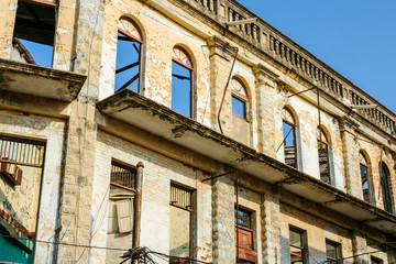 Sticker - historic building facade  in old town center (Casco Viejo) 