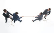 © ASDF - top view.a tug of war between business teams