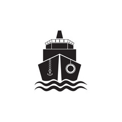 Poster - ship front view icon. Element of ship illustration. Premium quality graphic design icon. Signs and symbols collection icon for websites, web design, mobile app