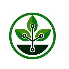 Sticker - eco tech logo