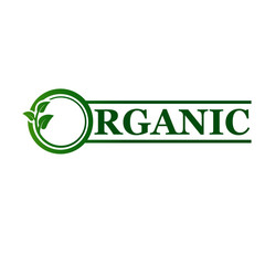 Sticker - organic leaf logo