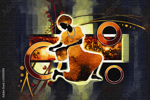 afrykanski-etniczne-retro-vintage-ilustracji