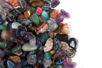  color mineral gems background