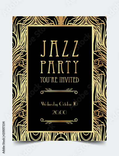Customize 99 Art Deco Invitations Templates Online Canva