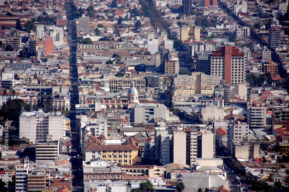 Vista de la ciudad de Salta, Argentina