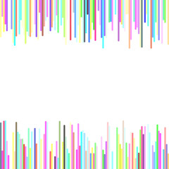 Poster - Modern abstract geometrical background from vertical stripe pattern in multicolored tones - vector graphic design