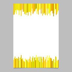 Poster - Brochure template from vertical stripes in yellow tones - blank vector document background design