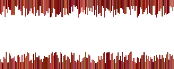 Poster - Color banner background design - horizontal vector graphic from vertical rounded stripes on white background