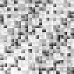 Poster - Abstract gradient square background - modern mosaic vector design from grey squares