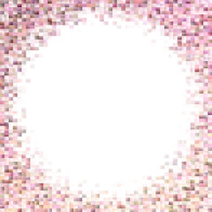 Poster - Abstract geometrical rectangle background - modern vector design in pink tones with blank space in the middle
