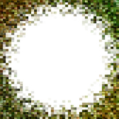 Poster - Geometrical mosaic rectangle background - gradient vector graphic design from rectangles on white background