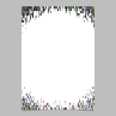 Poster - Geometric abstract brochure design template - gradient flyer graphic design from colored rectangles with blank space in the middle