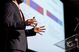 Fototapeta  - Speaker at business conference or presentation
