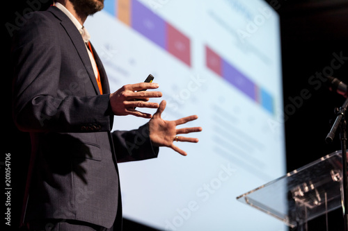 Cuadros en Lienzo Speaker at business conference or presentation
