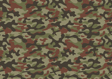 Print Texture Seamless Camouflage Green Khaki Black Brown Repetitive